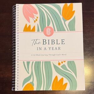 NEW The Bible in a year devotional spiral notebook